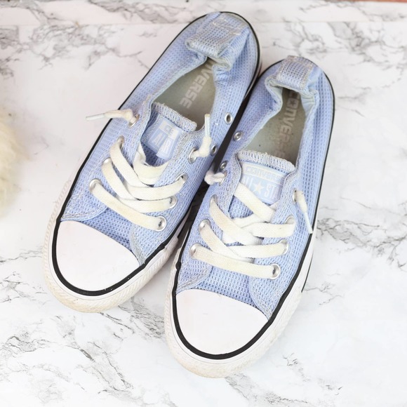 Converse Shoes - Converse Light Blue Waffle Elastic Low Top 5